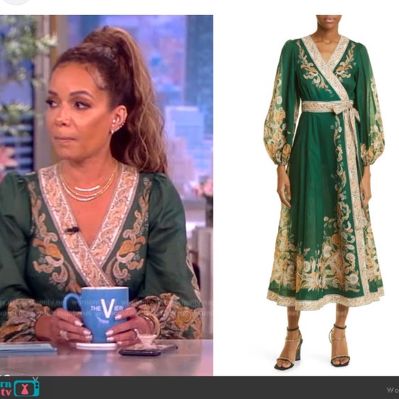 Zimmermann Devi Midi Dress in Emerald & Paisley NWT size 1 - Picture 9 of 14